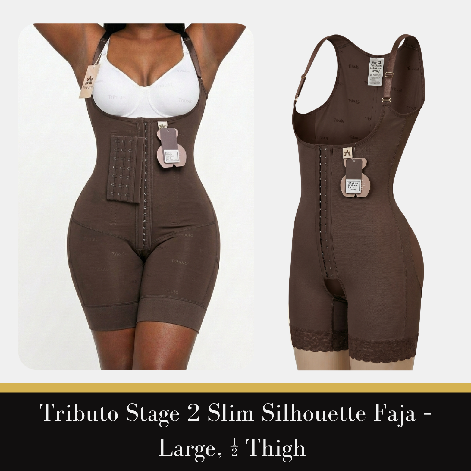 Tributo — Stage 2 Slim Silhouette Faja, Large (½ Thigh)