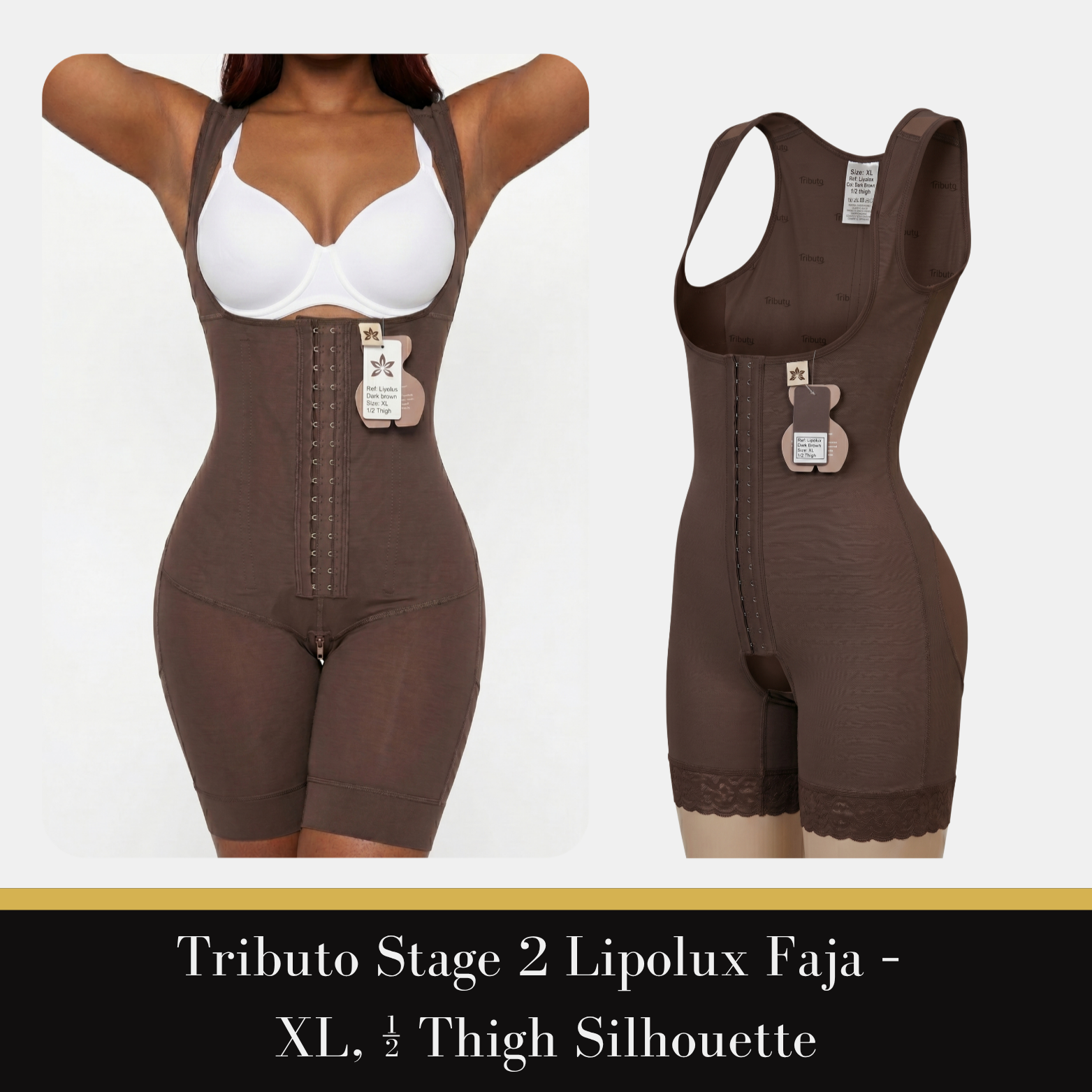 Tributo — Stage 2 Lipolux Faja, XL (½ Thigh Silhouette)