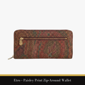 Etro – Paisley Print Zip‑Around Wallet