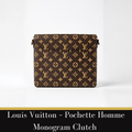 Louis Vuitton  - Coated canvas clutch, Pochette Homme Monogram M51795