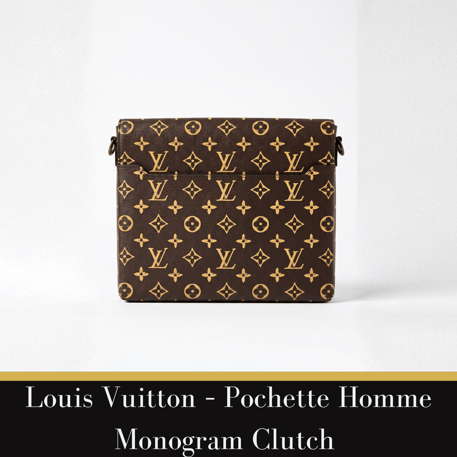 Louis Vuitton  - Coated canvas clutch, Pochette Homme Monogram M51795