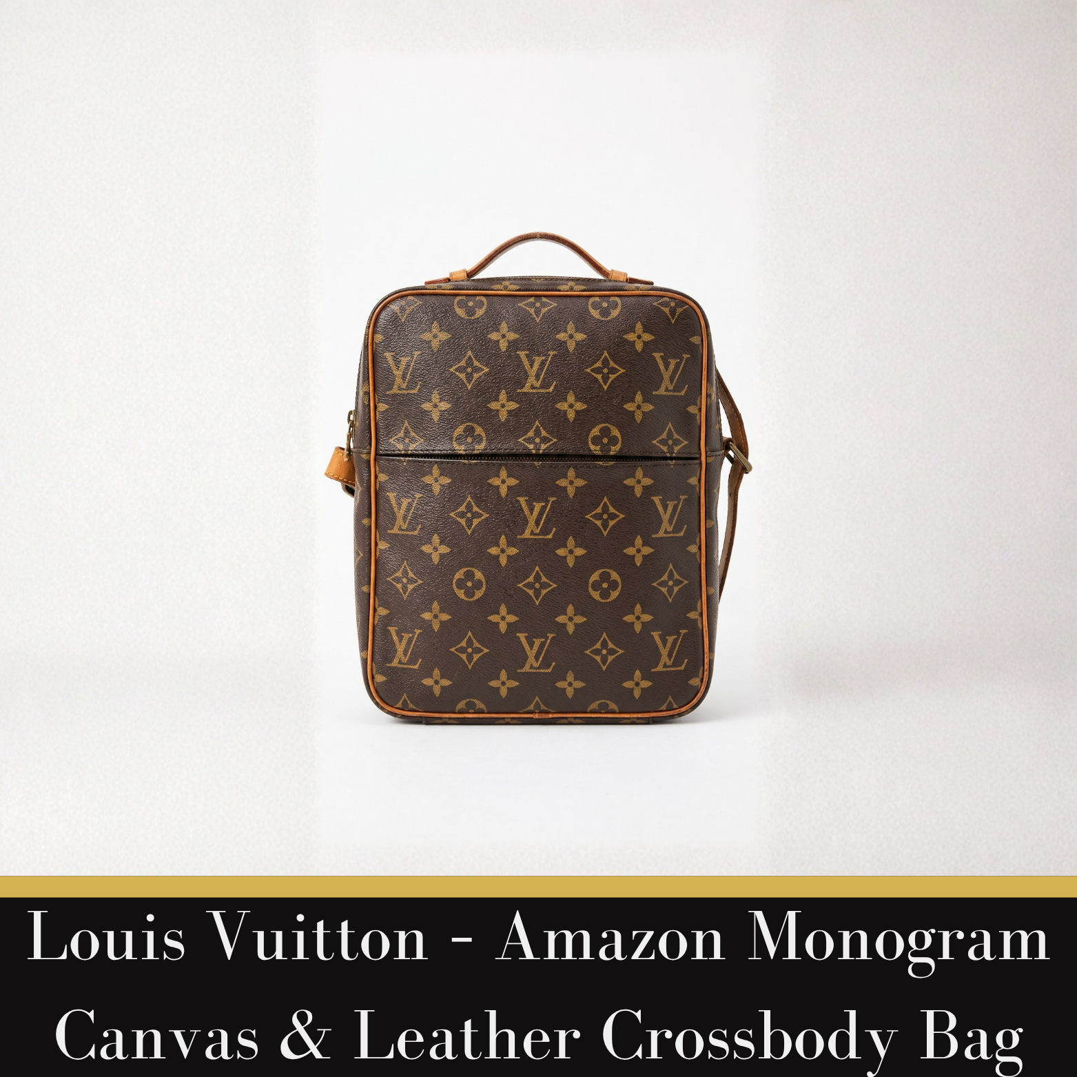 Louis Vuitton - Canvas and leather crossbody bag,  Amazon Monogram