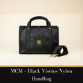 MCM – Black Visetos Nylon Handbag