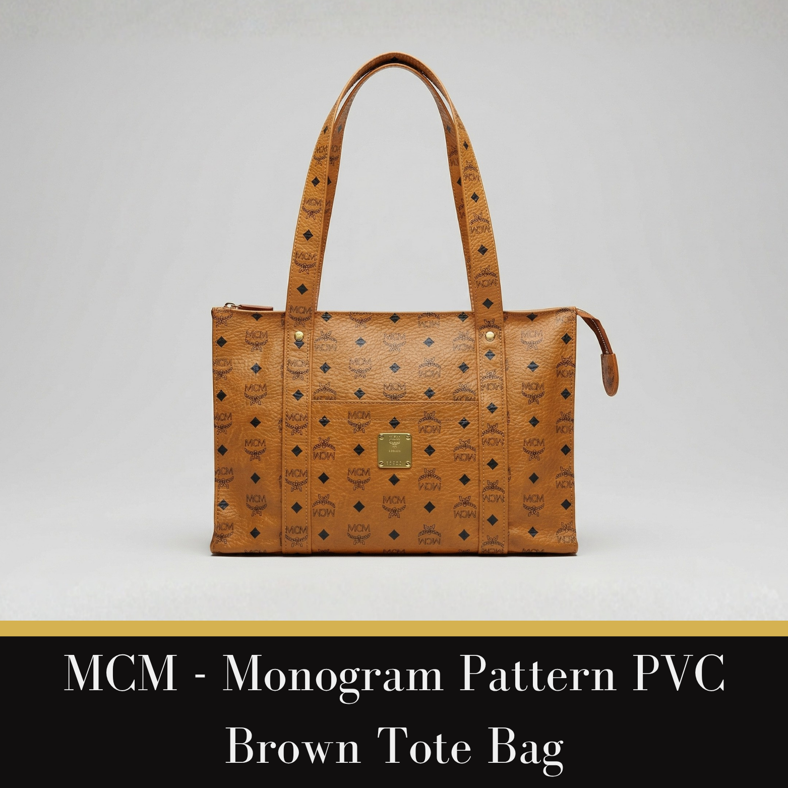 MCM  - Leather clutch bag, Visetos Second Bag