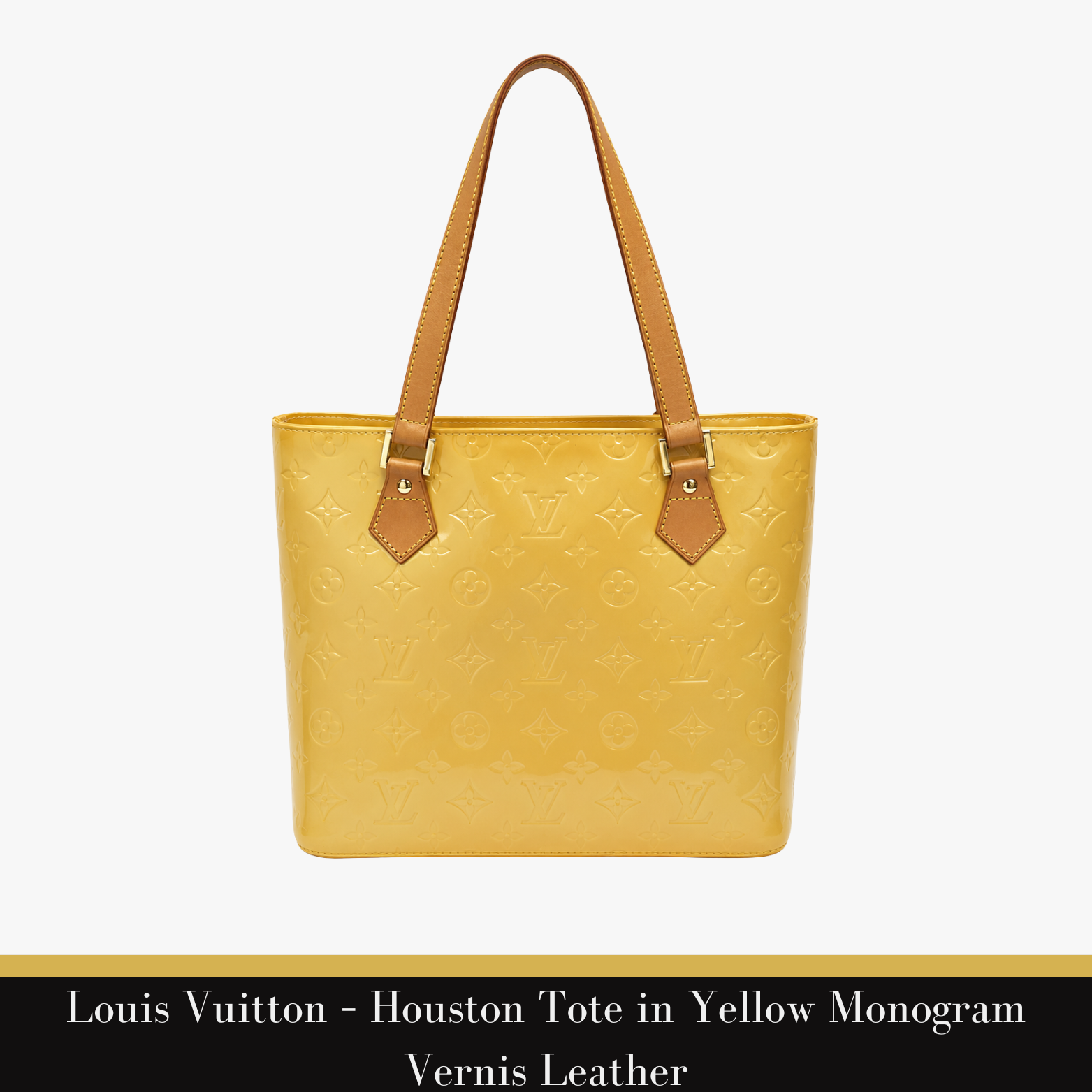 Louis Vuitton – Houston Tote in Yellow Monogram Vernis Leather