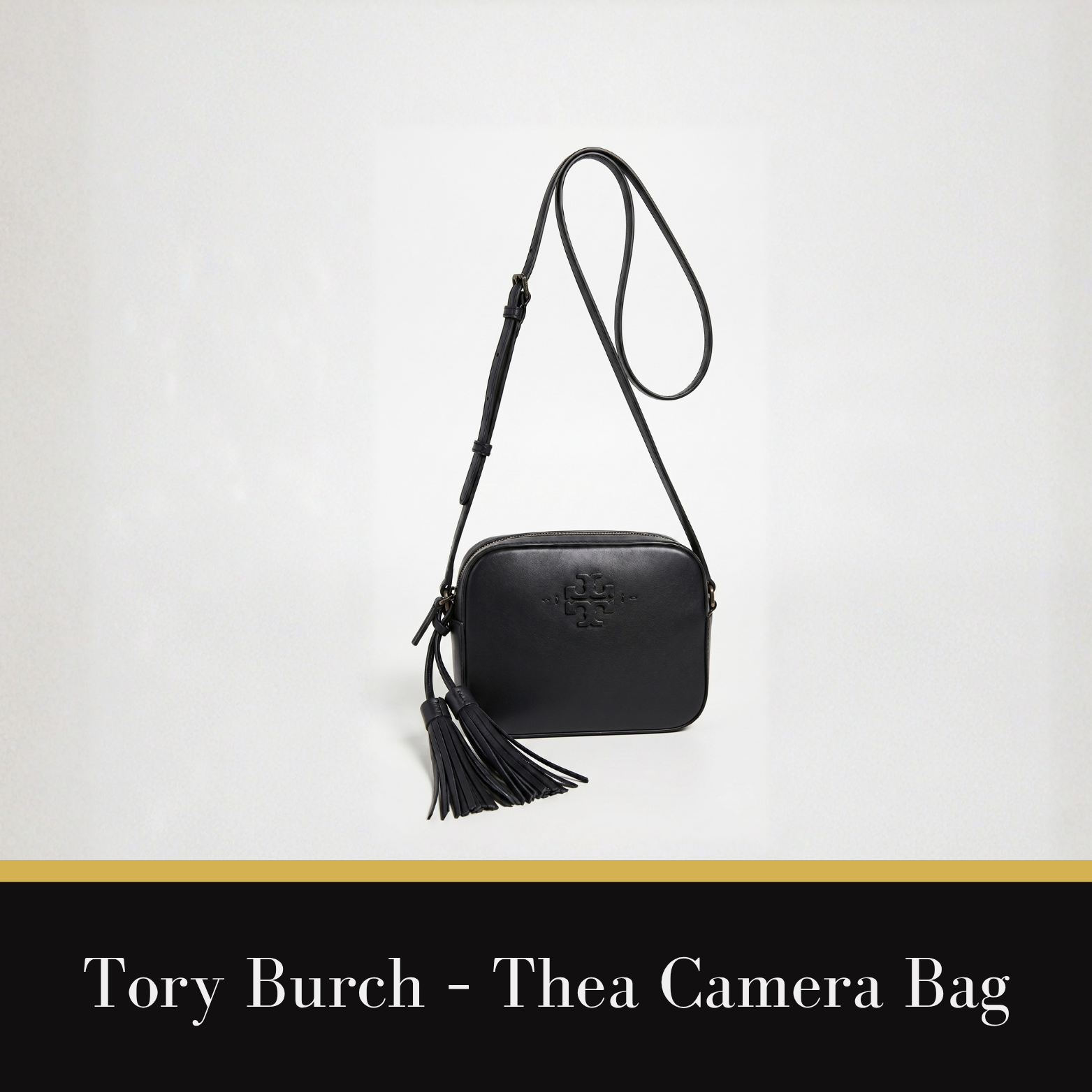 Tory Burch - Leather crossbody bag, McGraw Camera Bag Black
