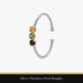 Silver Stainless Steel Bangles
