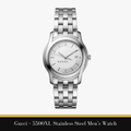 Gucci – 5500XL Stainless Steel Men’s Watch (White Silver Dial)