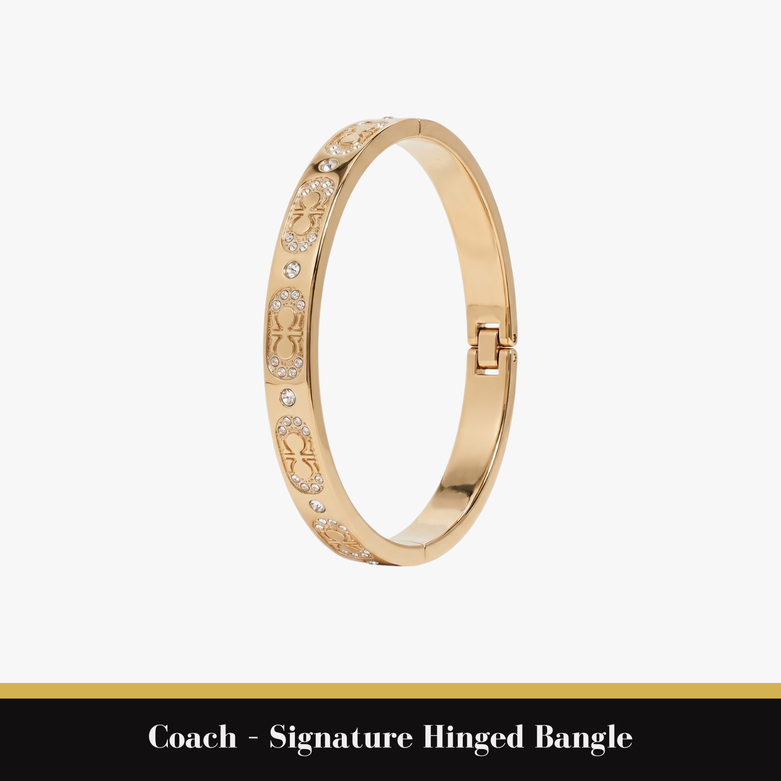 Coach – Signature Hinged Bangle