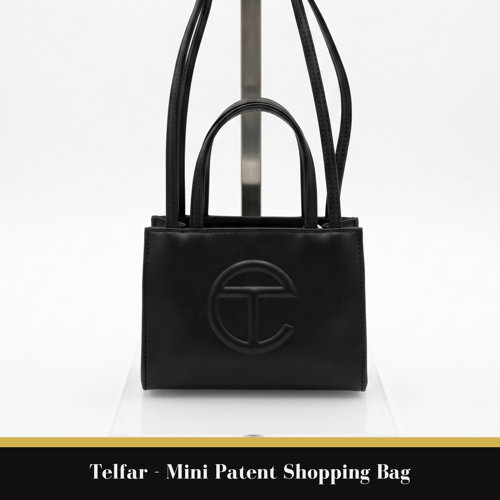 Telfar – Mini Patent Shopping Bag