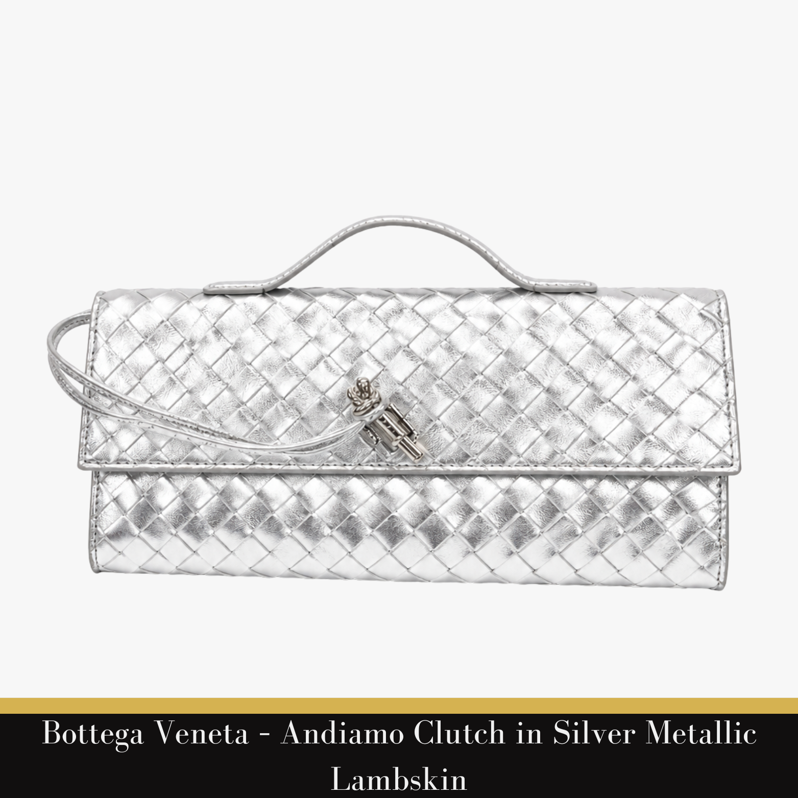 Walter Baker – Juliette Leather Clutch (Silver)