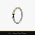 Silver Stainless Steel Bangles
