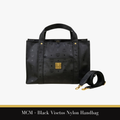 MCM – Black Visetos Nylon Handbag