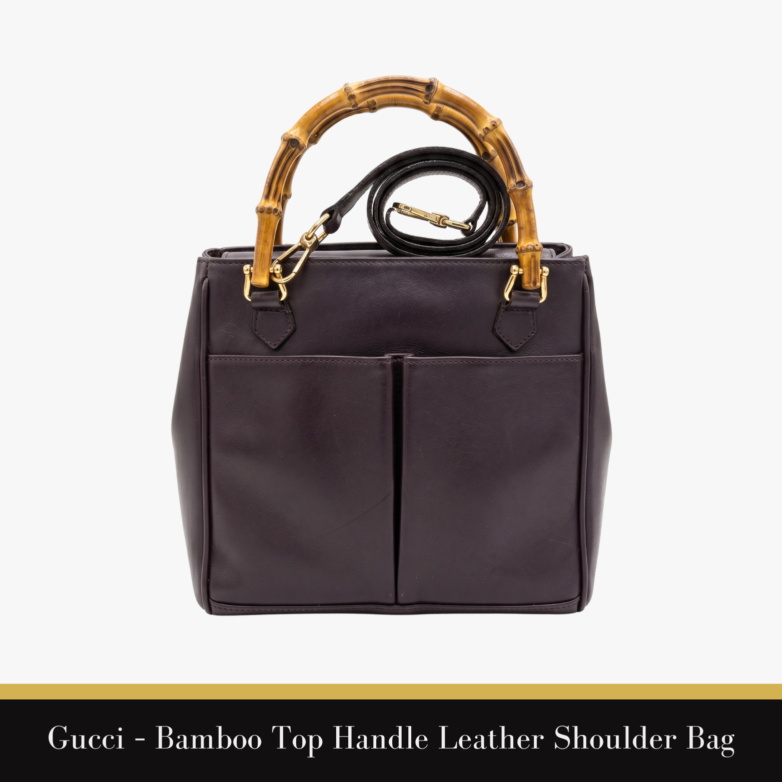 Gucci – Bamboo Top Handle Leather Shoulder Bag