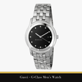Gucci – G‑Class Men’s Watch (Black Dial / Diamond Hour Markers)
