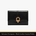 Salvatore Ferragamo – Black Leather Gancini Wallet