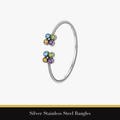 Silver Stainless Steel Bangles