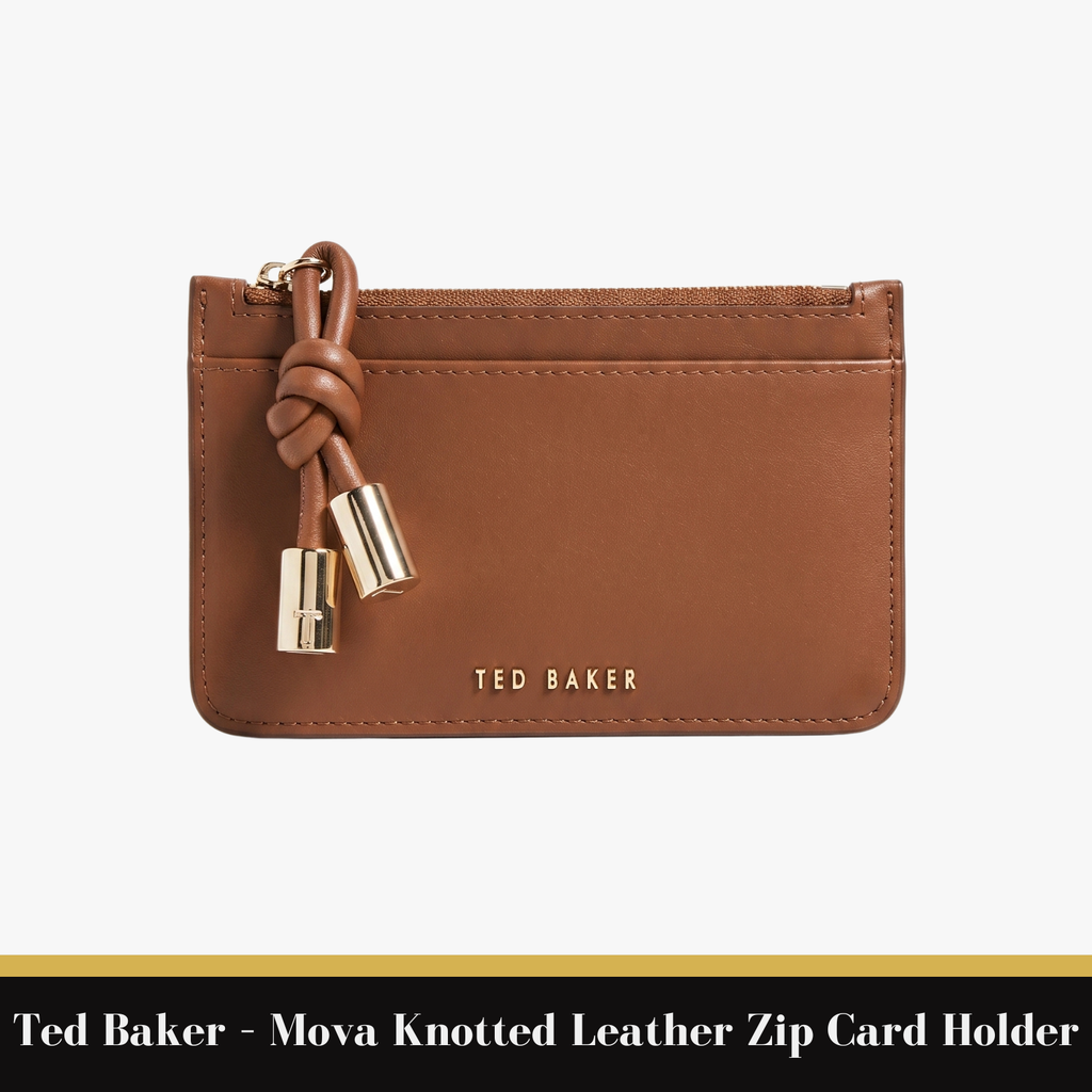 Ted Baker – Mova Knotted Leather Zip Card Holder