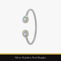 Silver Stainless Steel Bangles