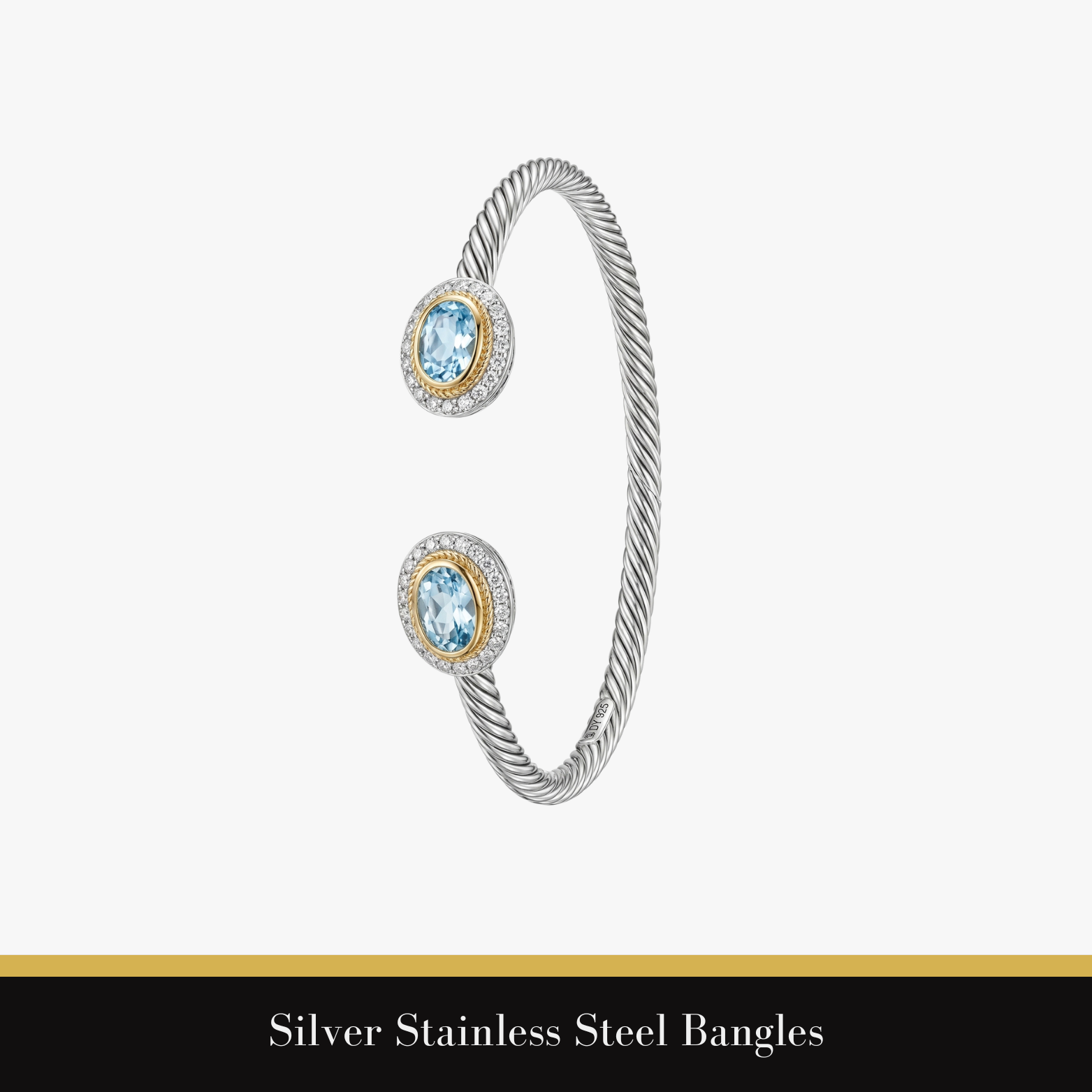 Silver Stainless Steel Bangles