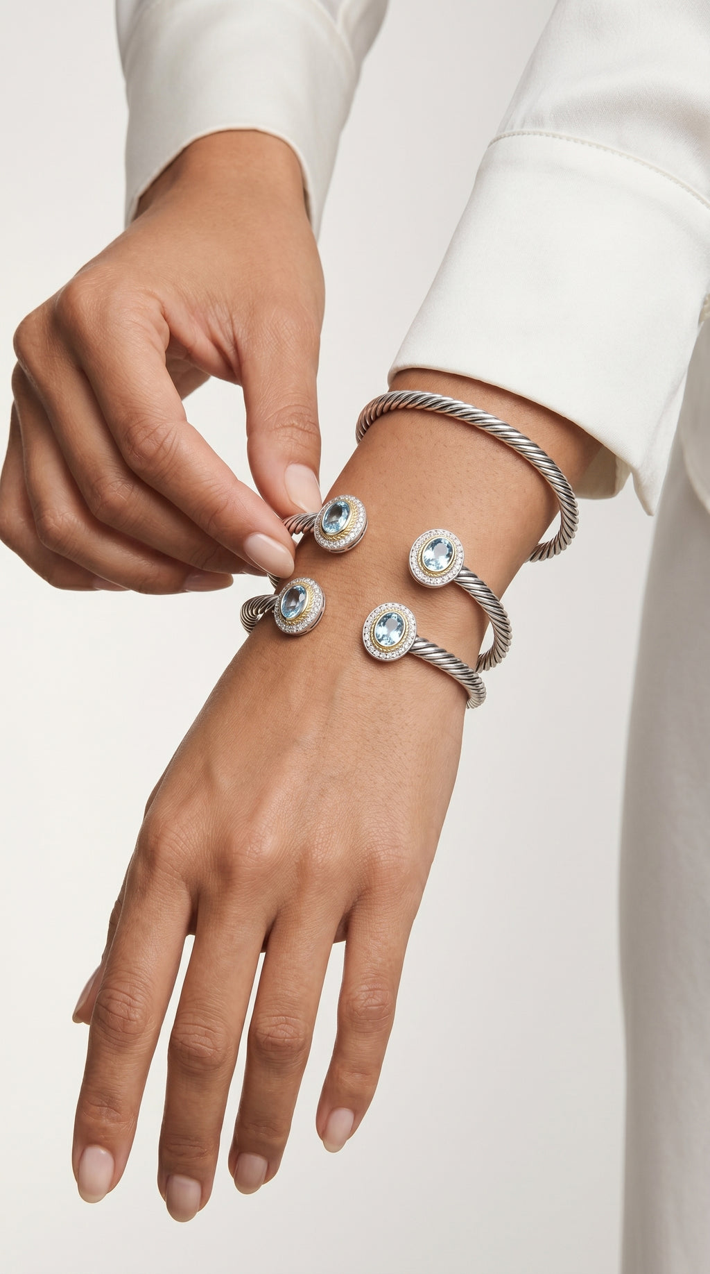 Silver Stainless Steel Bangles
