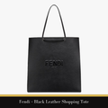 Fendi – Black Leather Shopping Tote