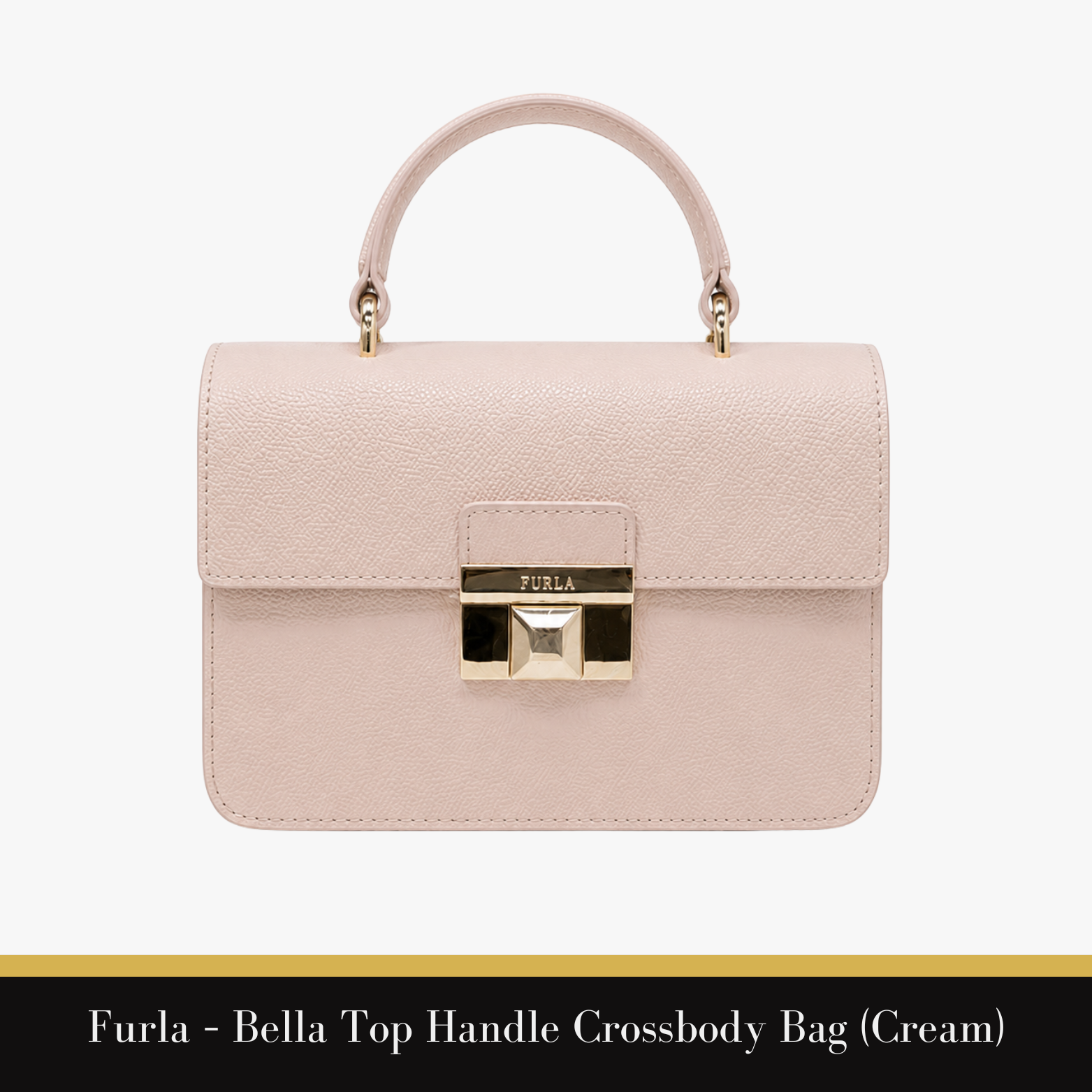 Furla – Bella Top Handle Crossbody Bag (Cream)