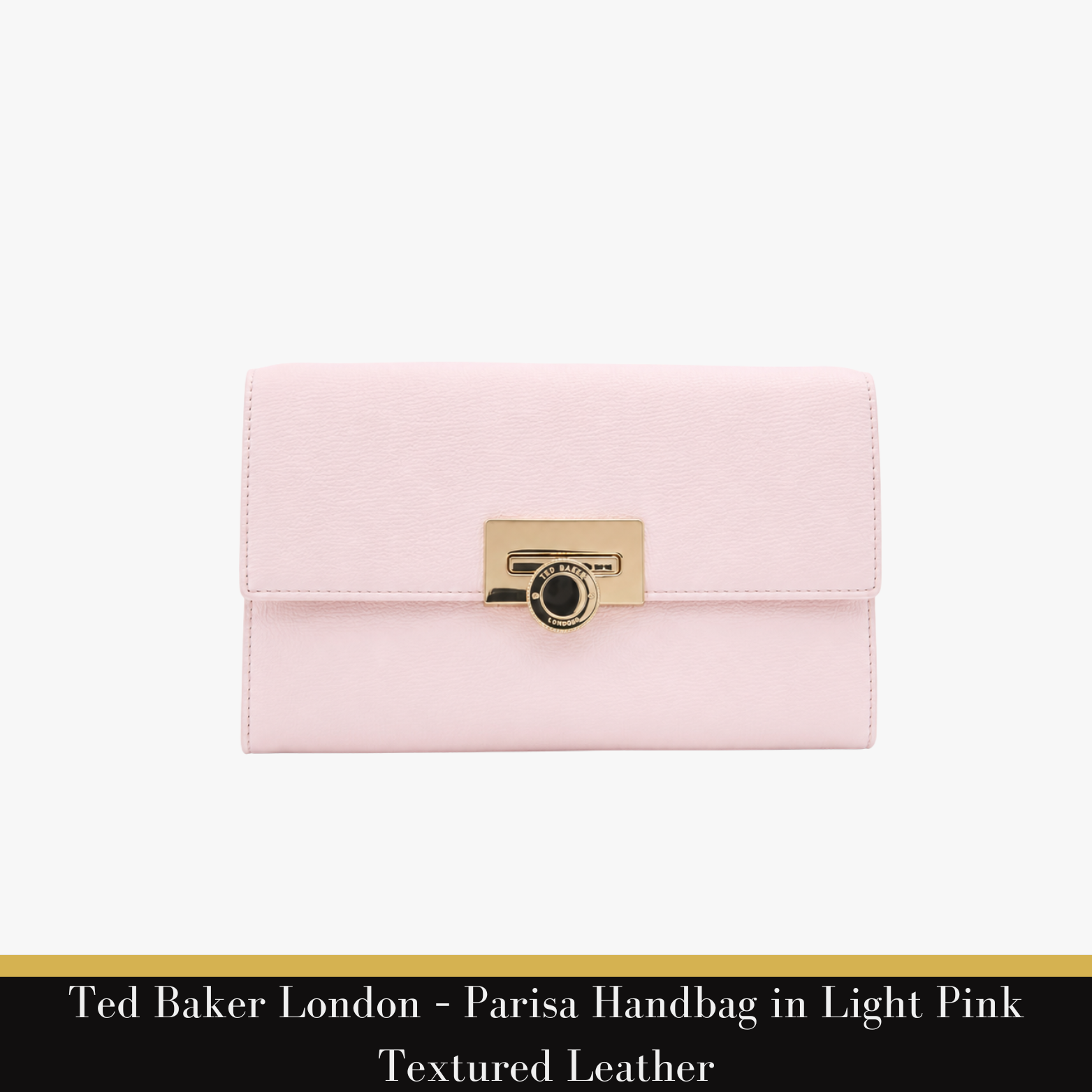 Ted Baker London – Parisa Handbag in Light Pink Textured Leather