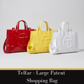 Telfar – Large Patent Shopping Bag