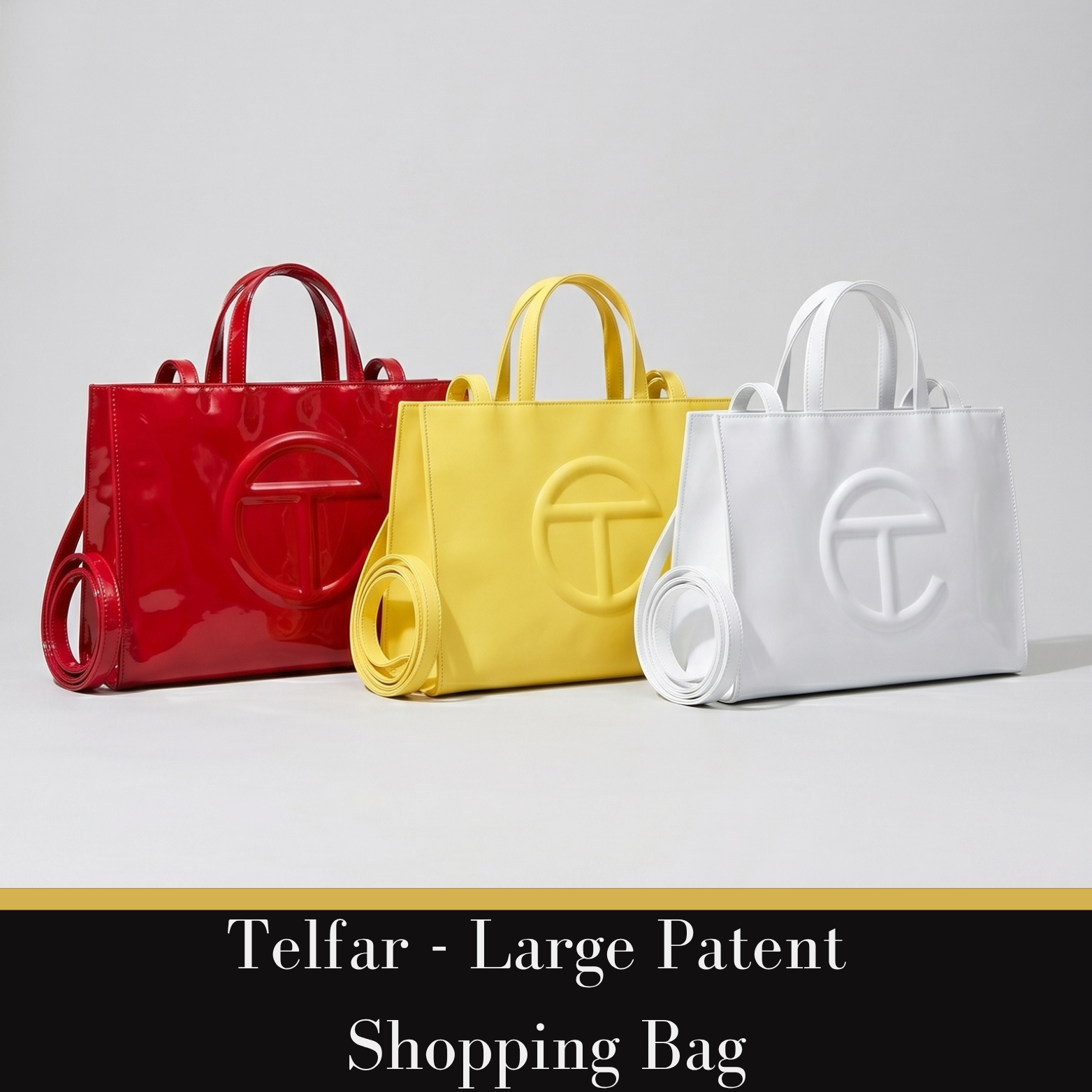 Telfar – Large Patent Shopping Bag